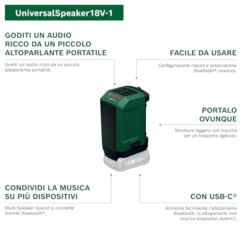 Bosch UniversalSpeaker18V-1 cassa bluetooth 18V bluetooth