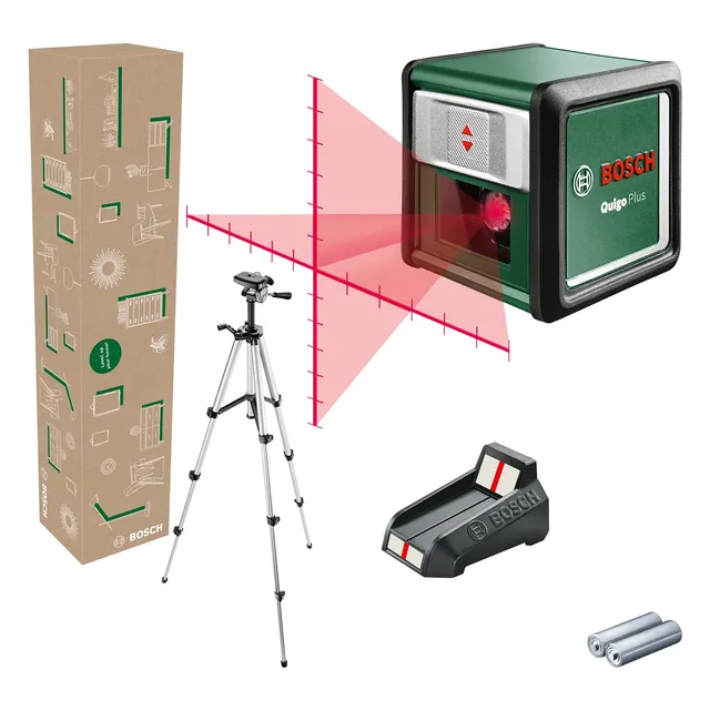 Bosch Quigo Plus Livella Laser a Croce con Treppiede