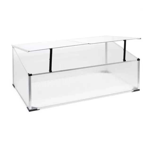 Wiltec mini serra policarbonato 100x60x40 cm 2 ante