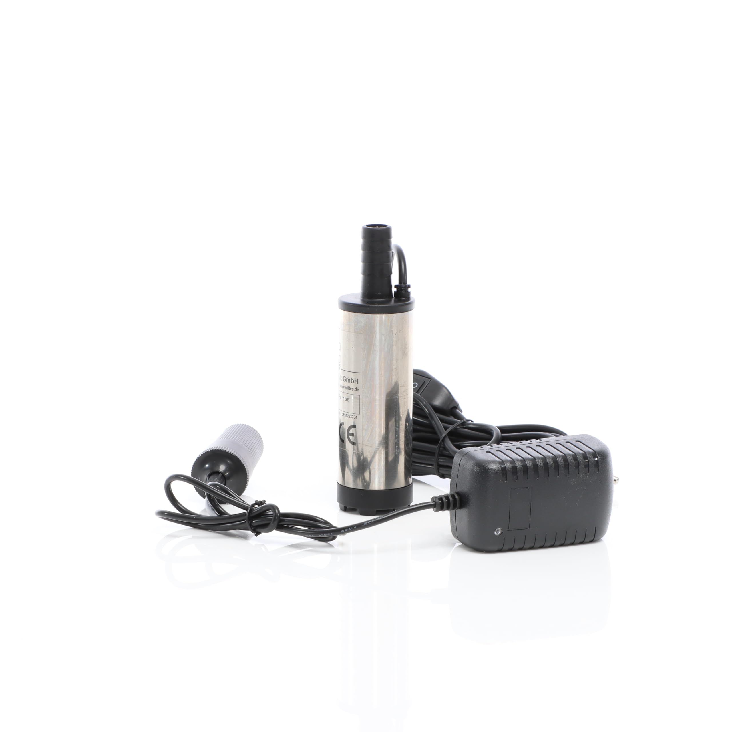 Wiltec pompa 12 V acqua diesel 12 l/min bianca a immersione