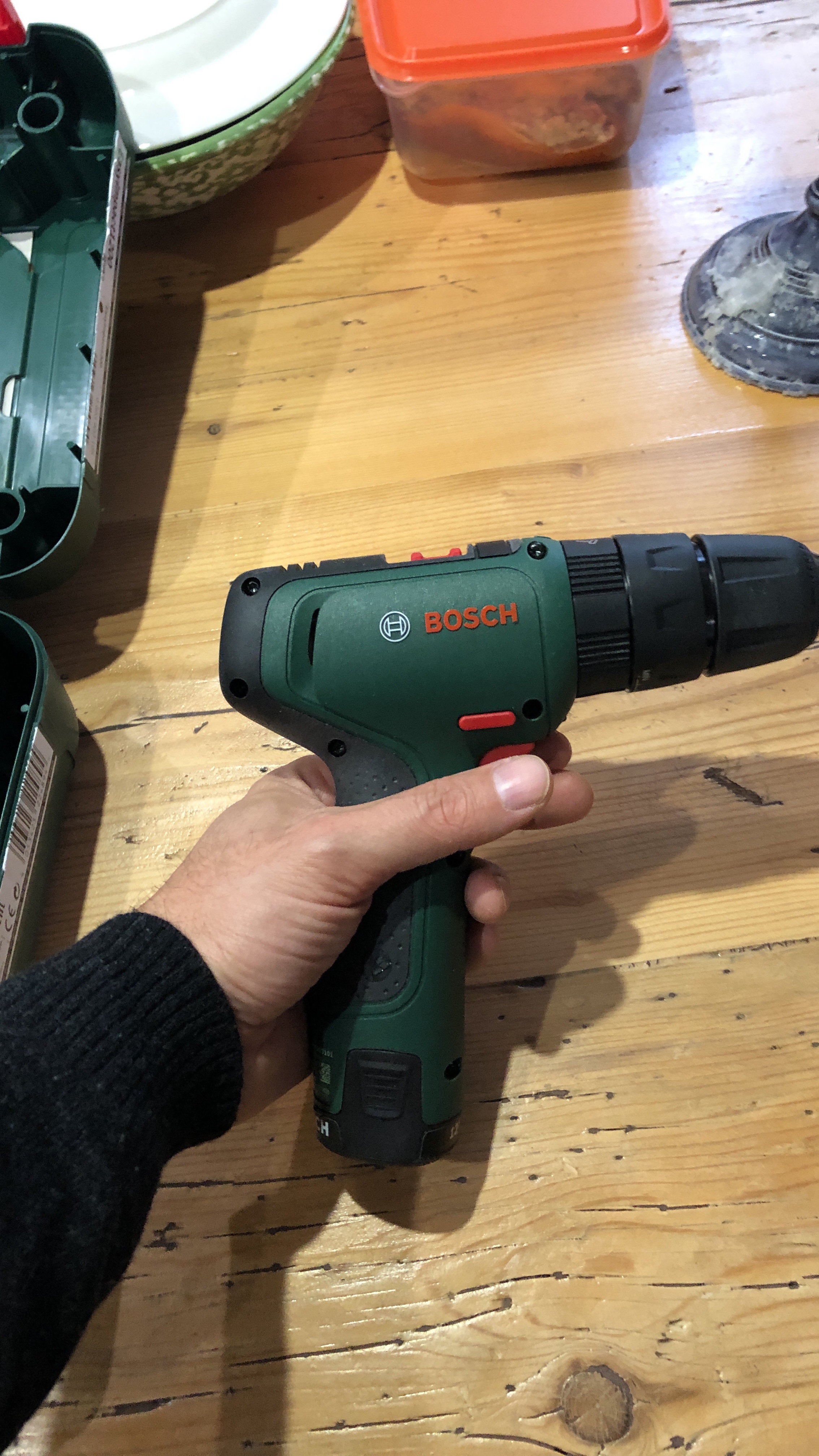 Bosch Easy Trapano Battente 12V Set Premium 2 Batterie percussione