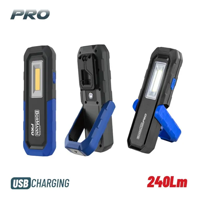 Bormann torcia ricaricabile LED 240 lumen impermeabile