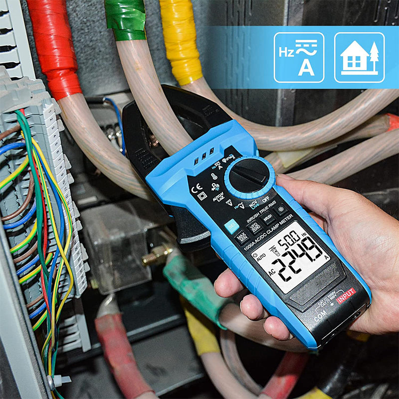 Tilswall Multimetro a Pinza Digitale 1000A True-RMS