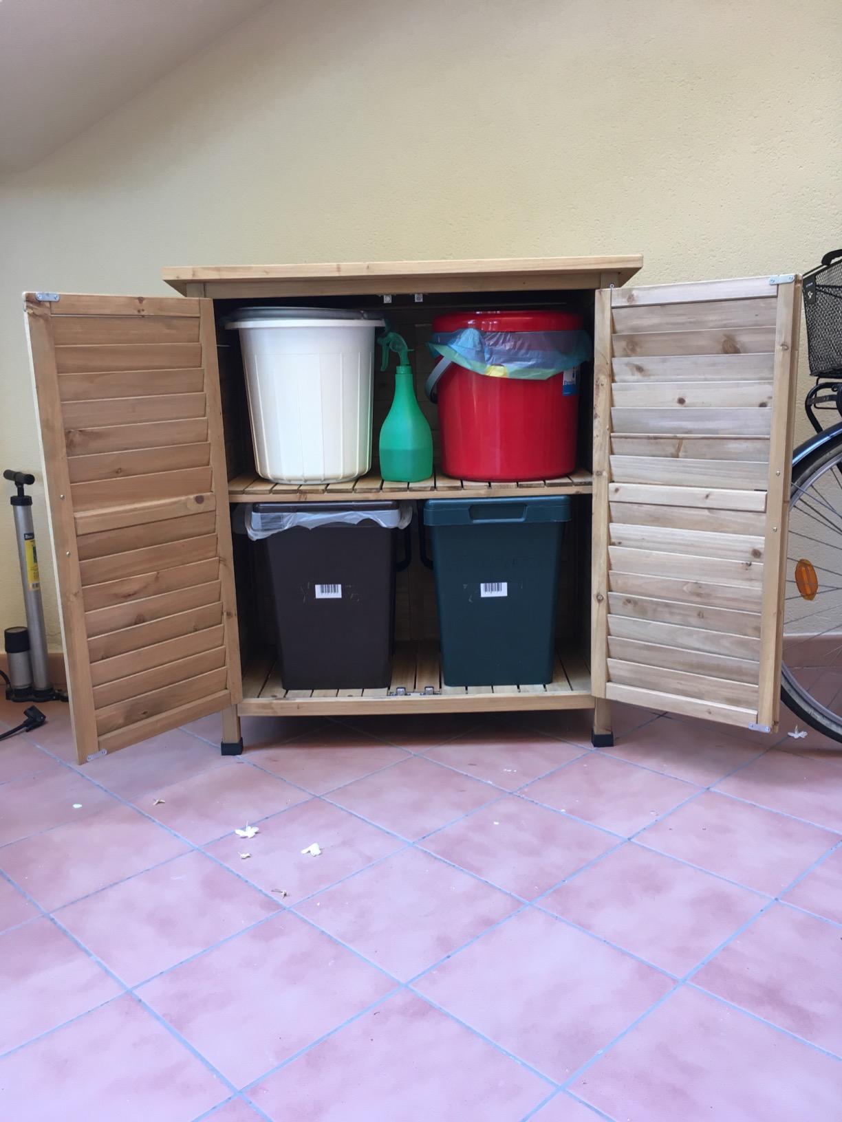 Wiltec Armadio da Giardino 2 Ante 870x465x916 mm Modello 9