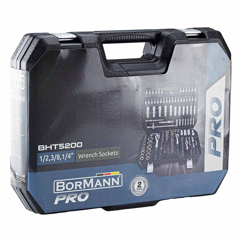 Bormann set bussole e chiavi 171 pezzi 1/2 1/4 3/8