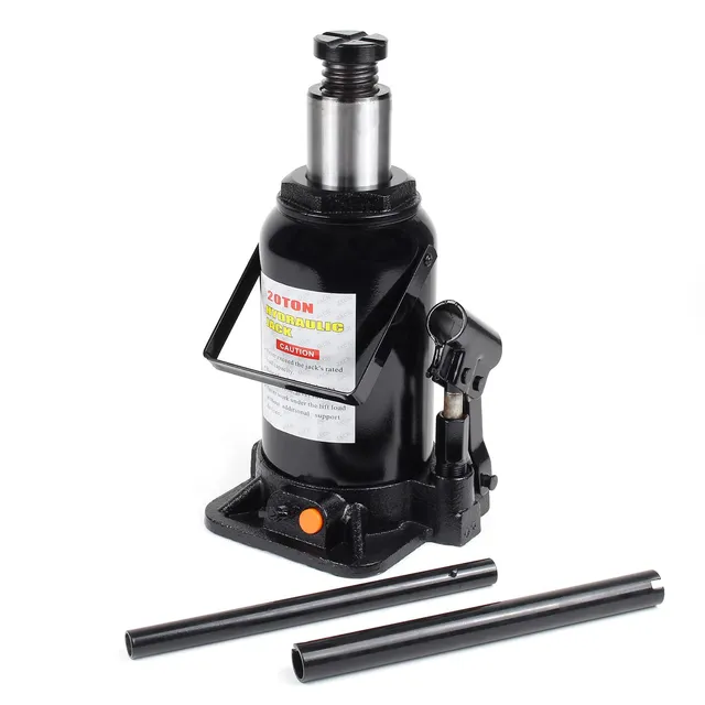 Wiltec cric a bottiglia idraulico 20 t 244-449 mm abbassamento lento