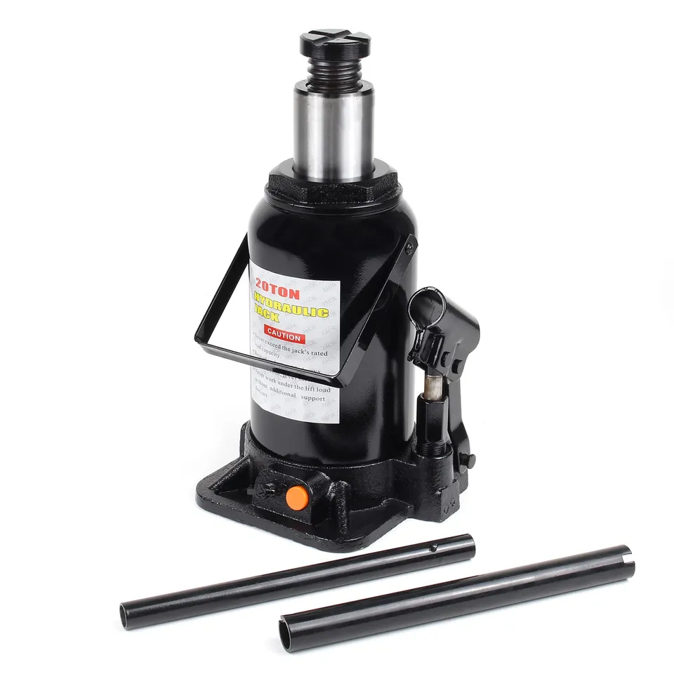 Wiltec cric a bottiglia idraulico 20 t 244-449 mm abbassamento lento