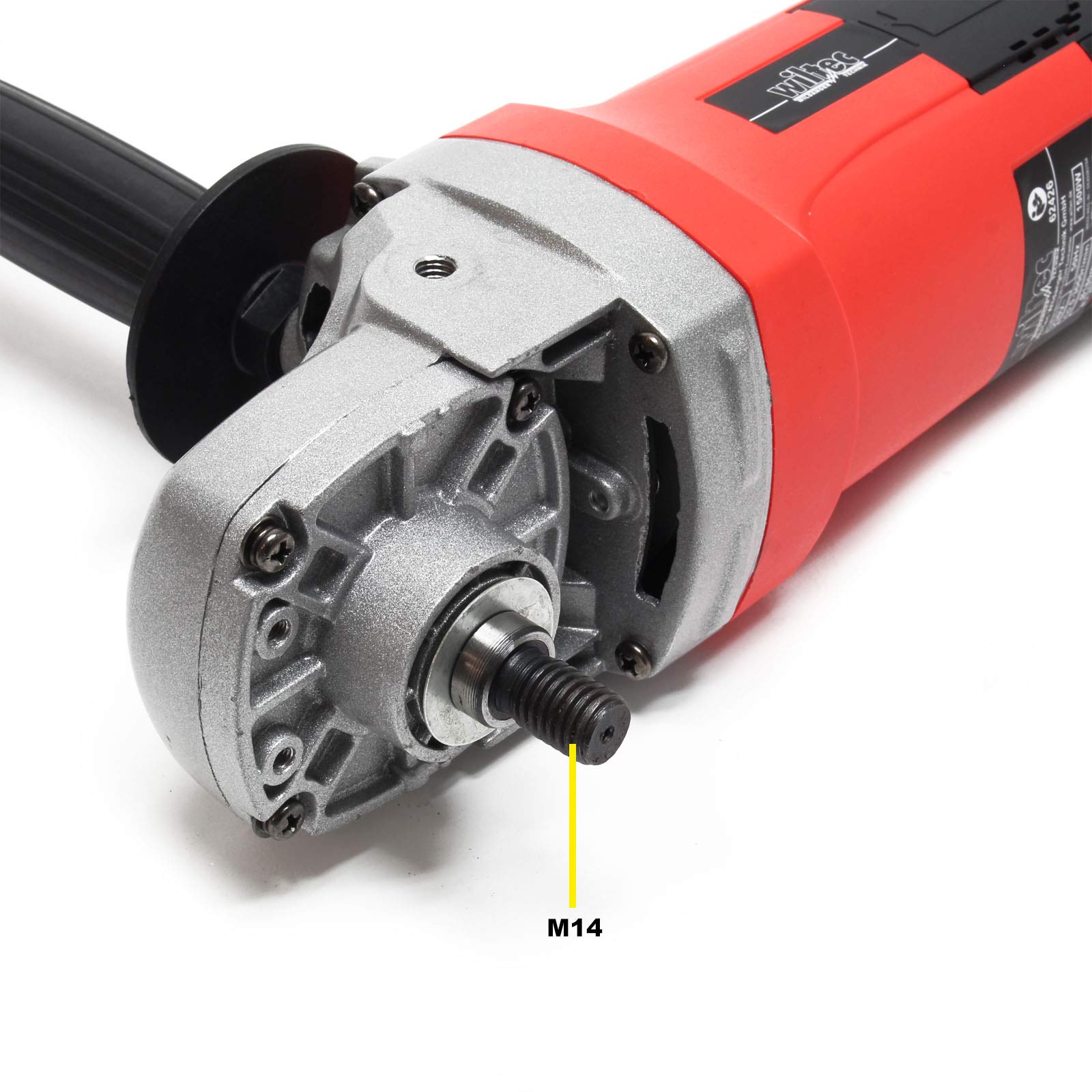 Wiltec Lucidatrice 1500W Levigatrice a Disco Rossa con Custodia