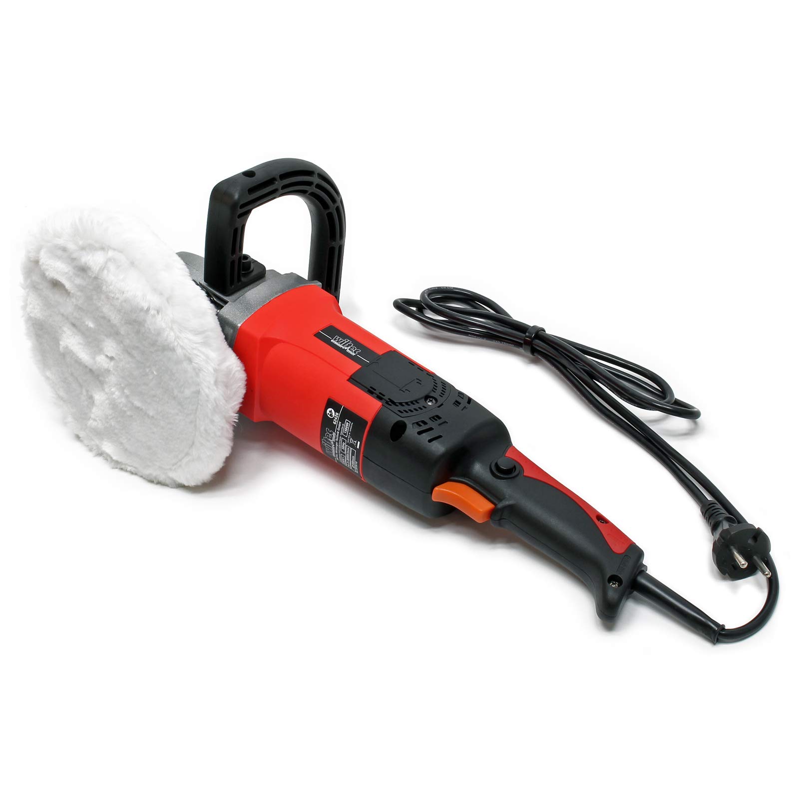 Wiltec Lucidatrice 1500W Levigatrice a Disco Rossa con Custodia