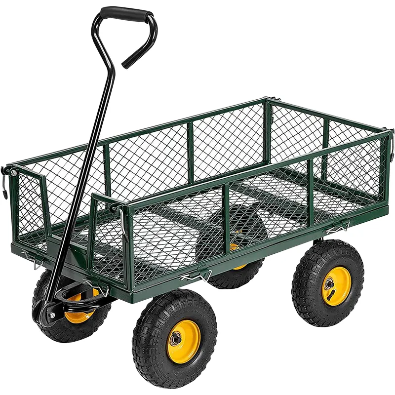 Bormann carrello giardino acciaio verde 300 kg
