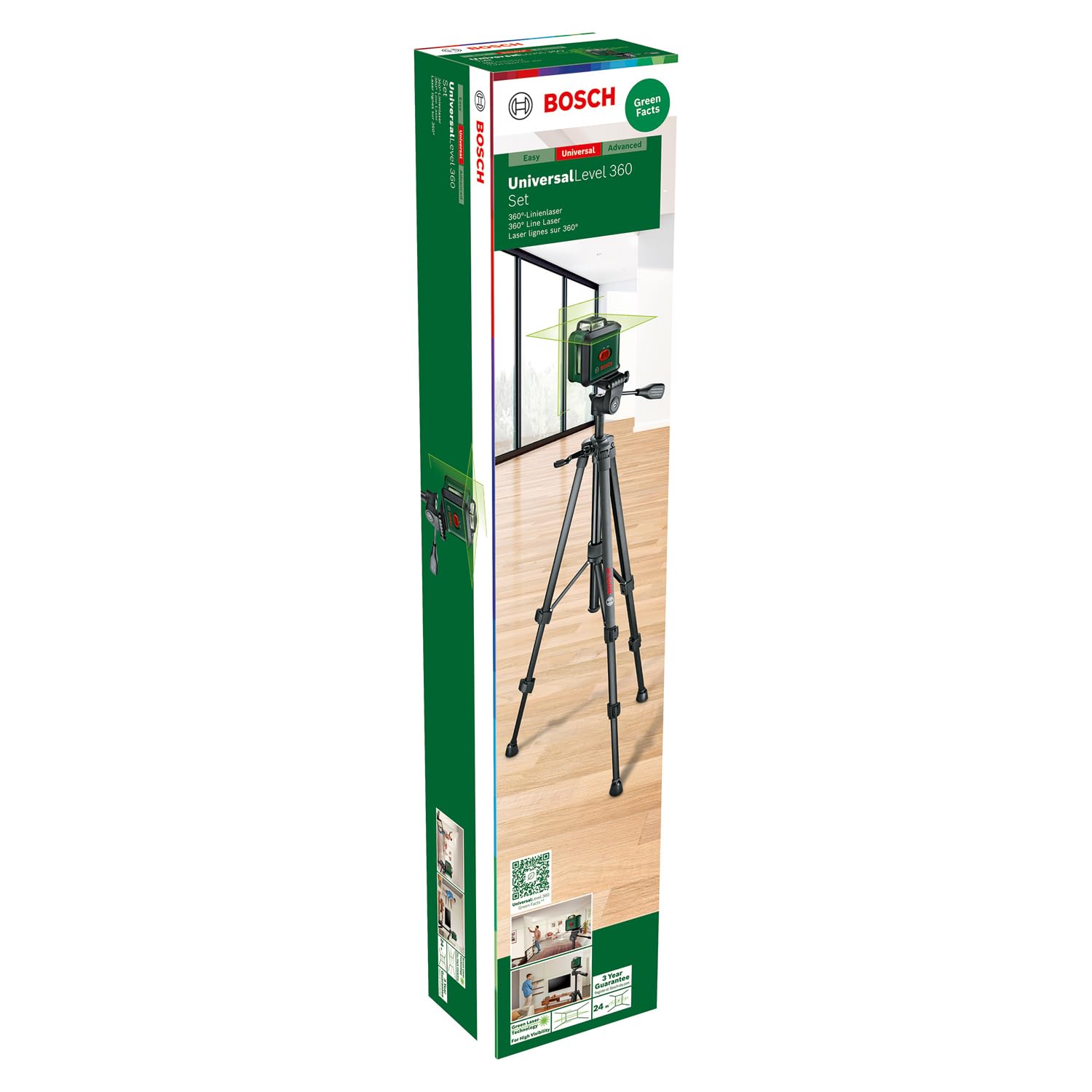 Bosch UniversalLevel 360 Livella Laser Verde con Treppiede