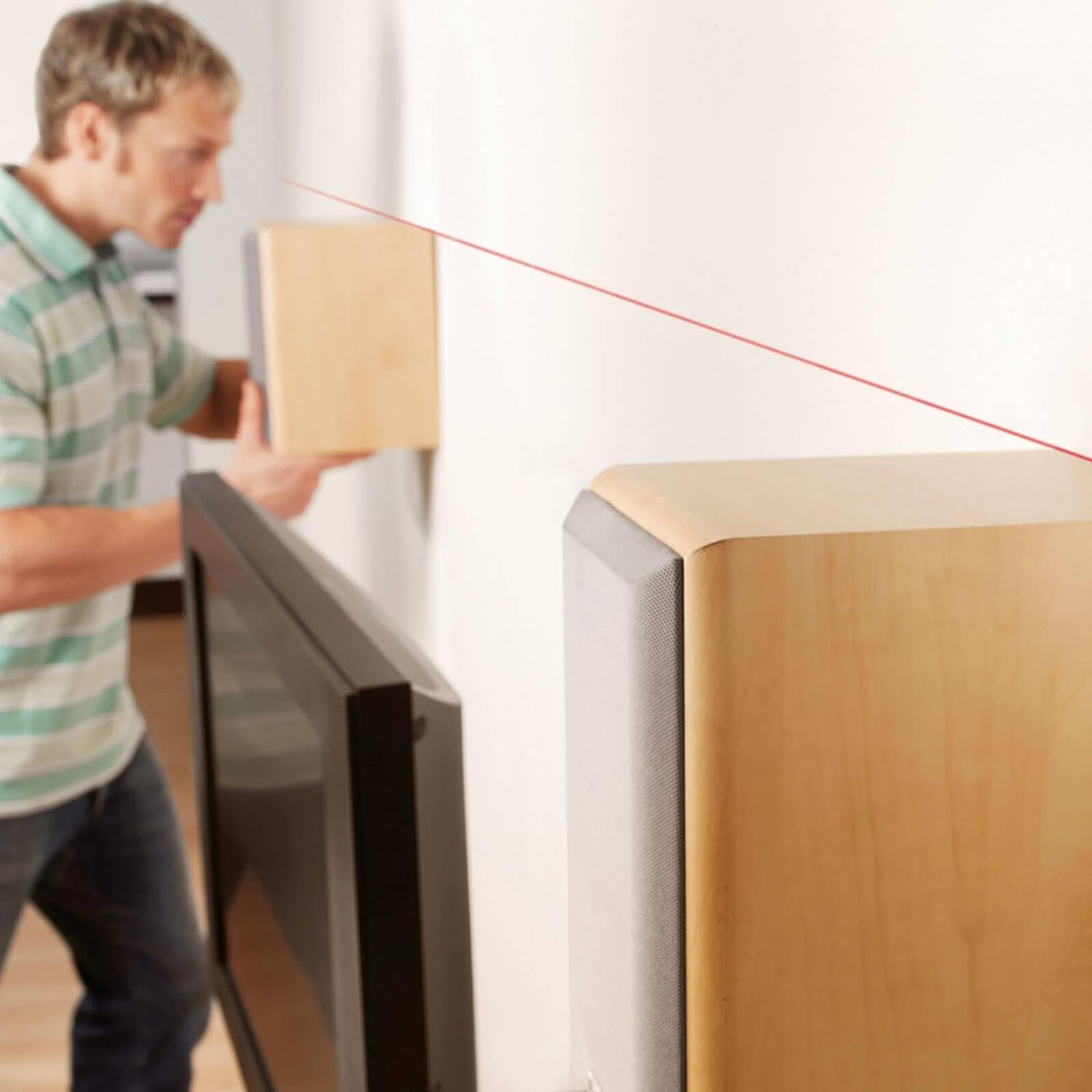 Bosch EasyLevel Livella Laser a Bolla Linea 5m con Supporto