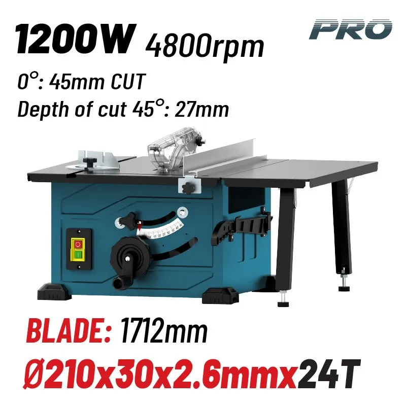 Bormann Sega da Banco 1200W Tavolo Acciaio