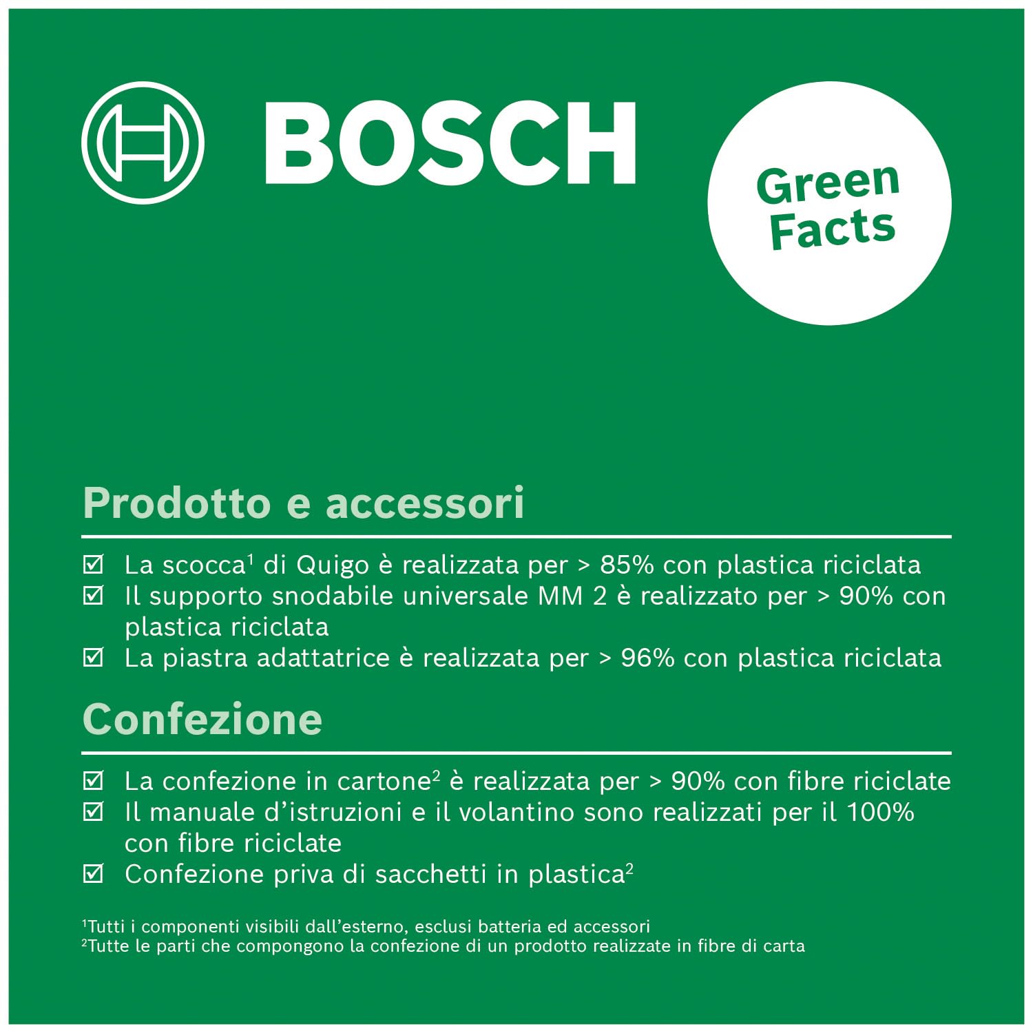 Bosch Quigo livella laser a croce con morsetto MM 2 portata 7 m