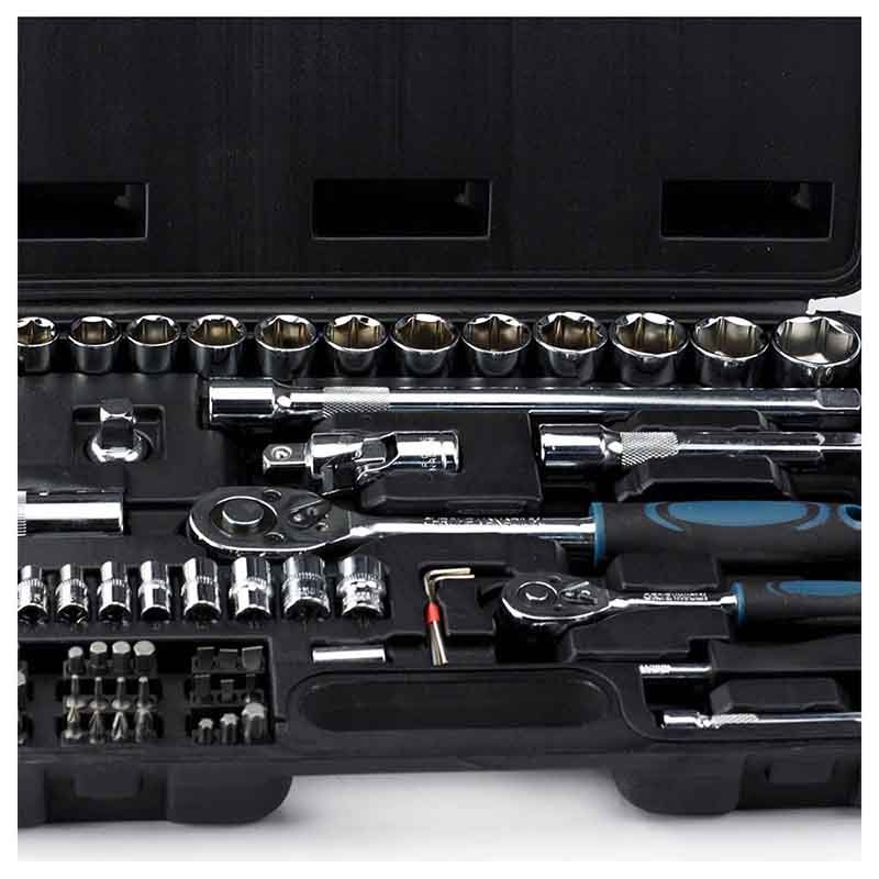Bormann set bussole 73 pezzi 1/4" 1/2" cricchetto