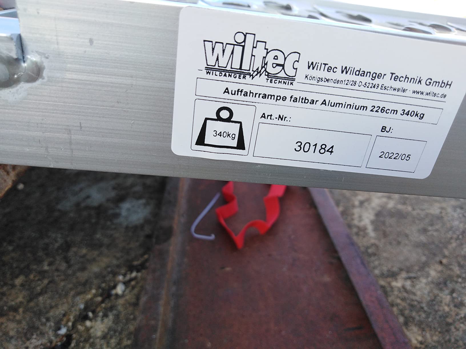 Wiltec Rampe di Carico Pieghevoli 223 cm 680 kg Alluminio 2 Pezzi