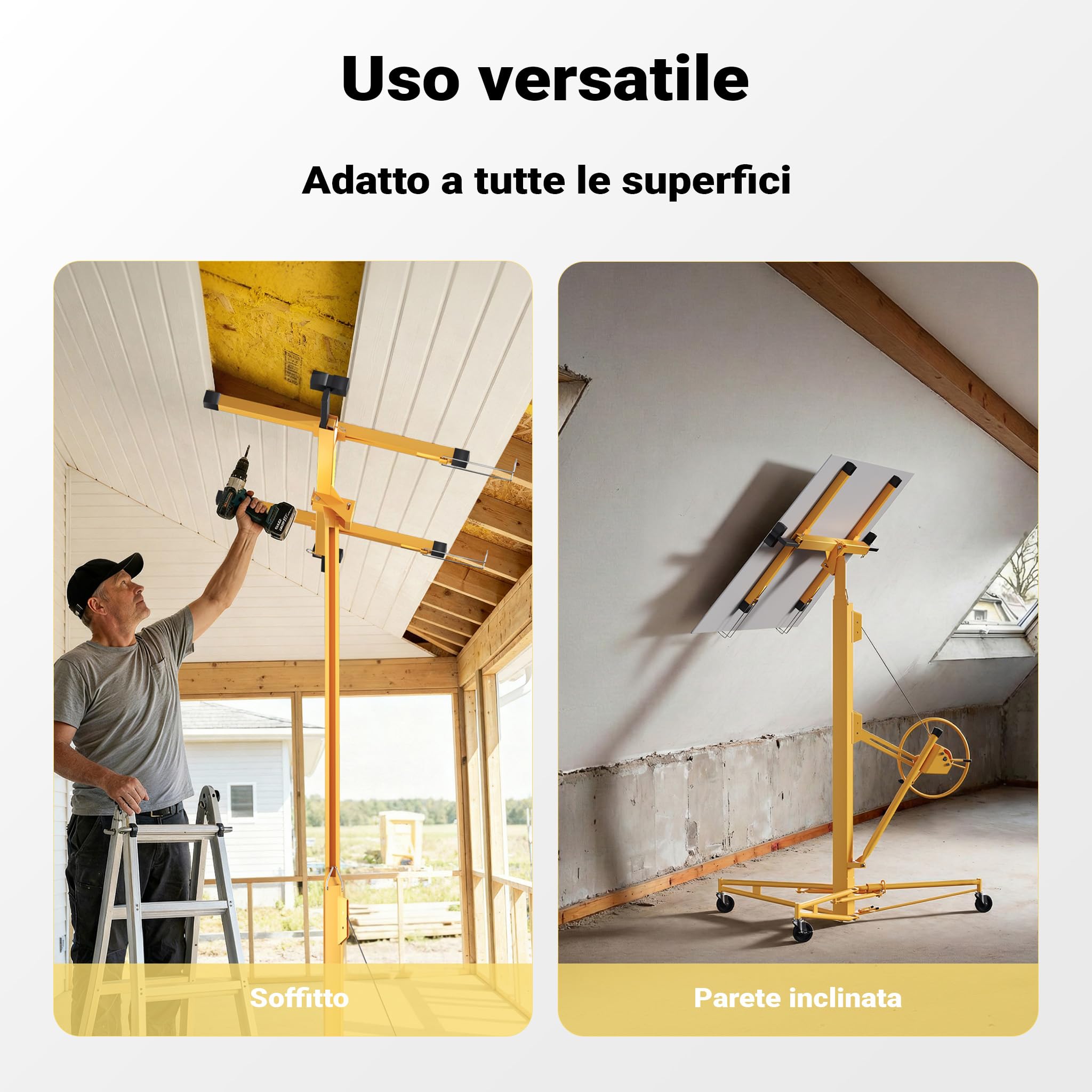 Wiltec XPOtool alzalastre XXL giallo 68 kg 487 cm