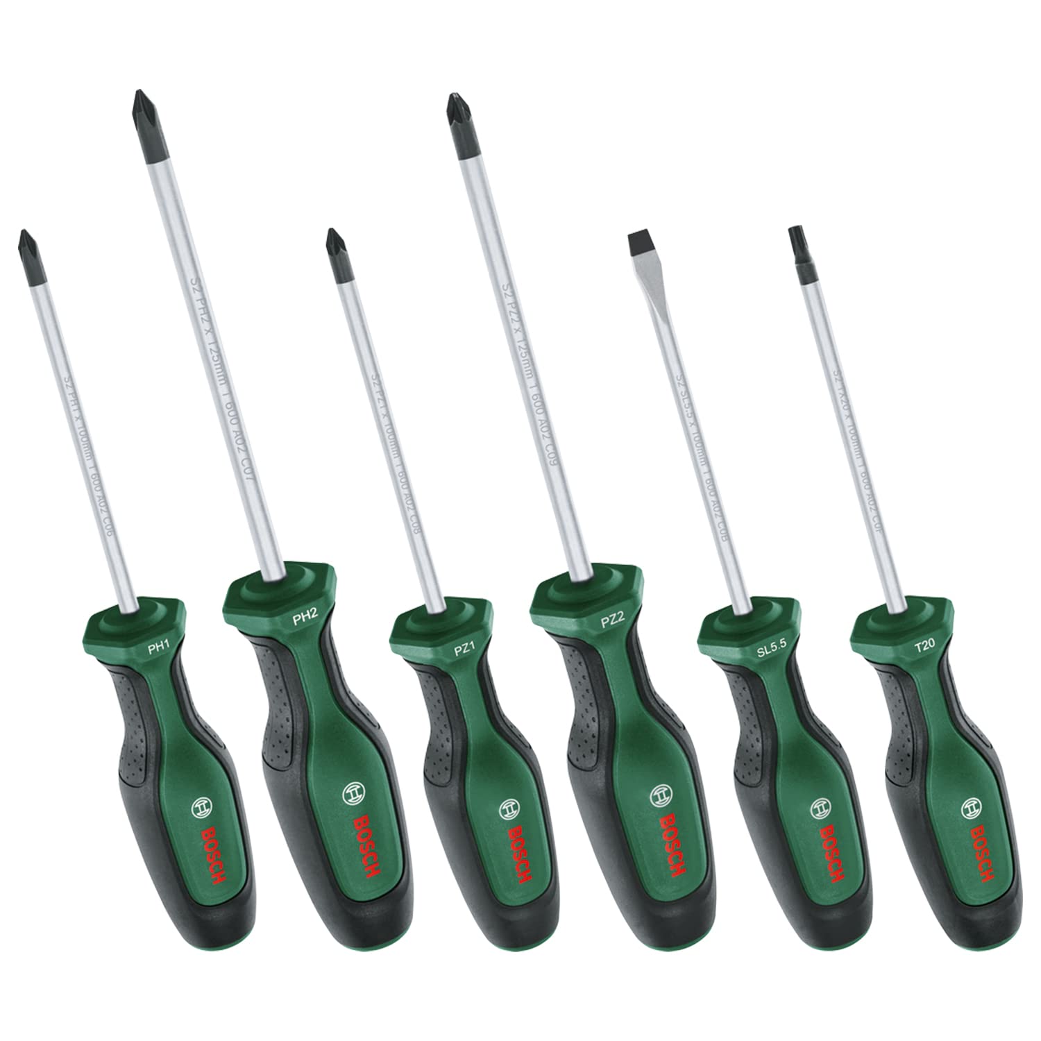 Bosch Set cacciaviti 8 pezzi PH PZ TX SL magnetici S2