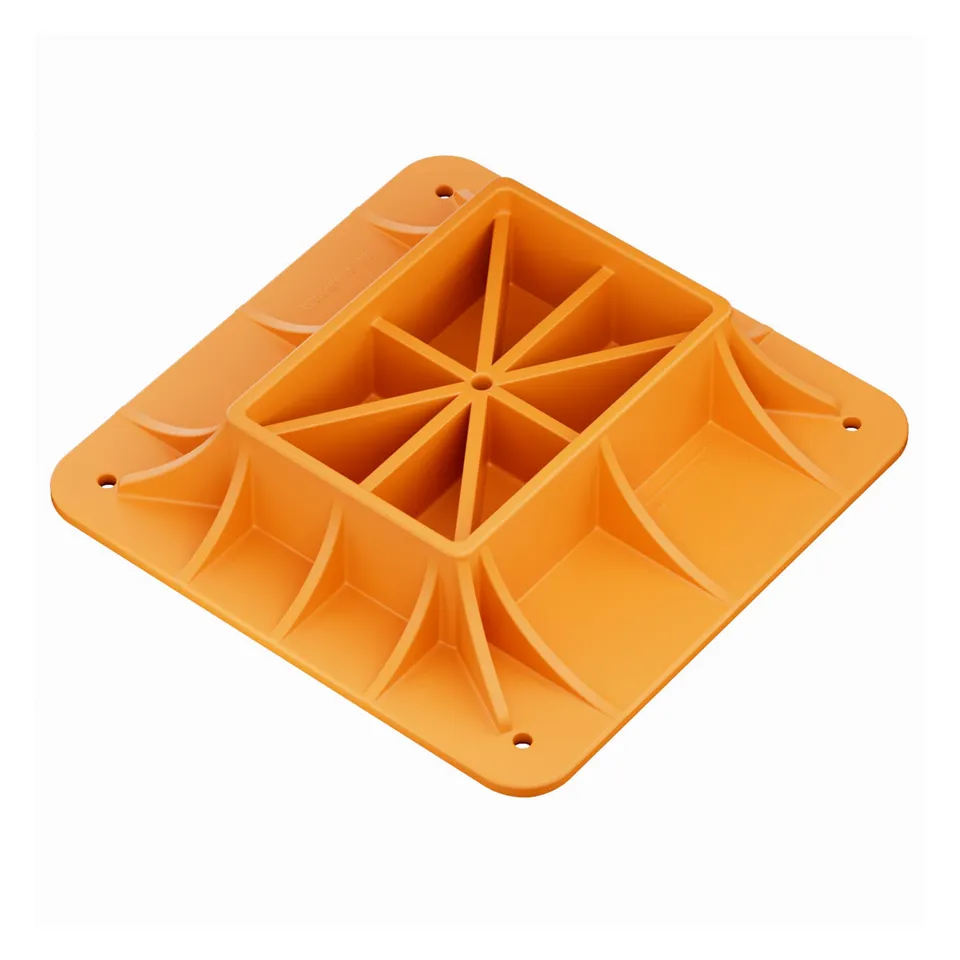 Wiltec 290x290 mm piastra appoggio binda arancione fuoristrada