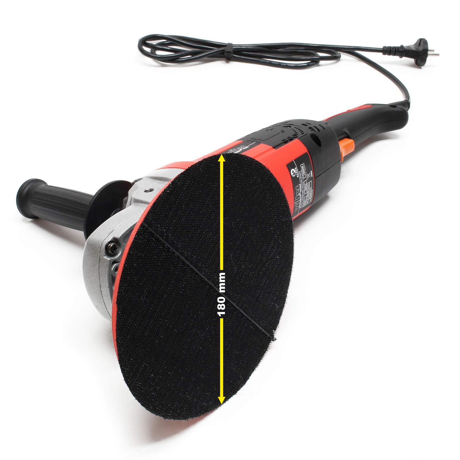 Wiltec Lucidatrice 1500W Levigatrice a Disco Rossa con Custodia