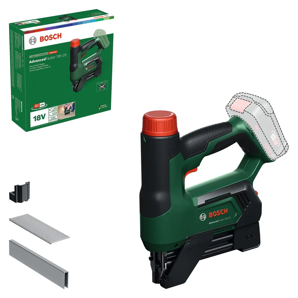 Bosch AdvancedTacker 18V-25 Graffatrice Batteria con Accessori
