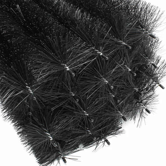 Wiltec Spazzole Grondaie Antipiccioni 20 Pezzi 24 m D 10,5 cm