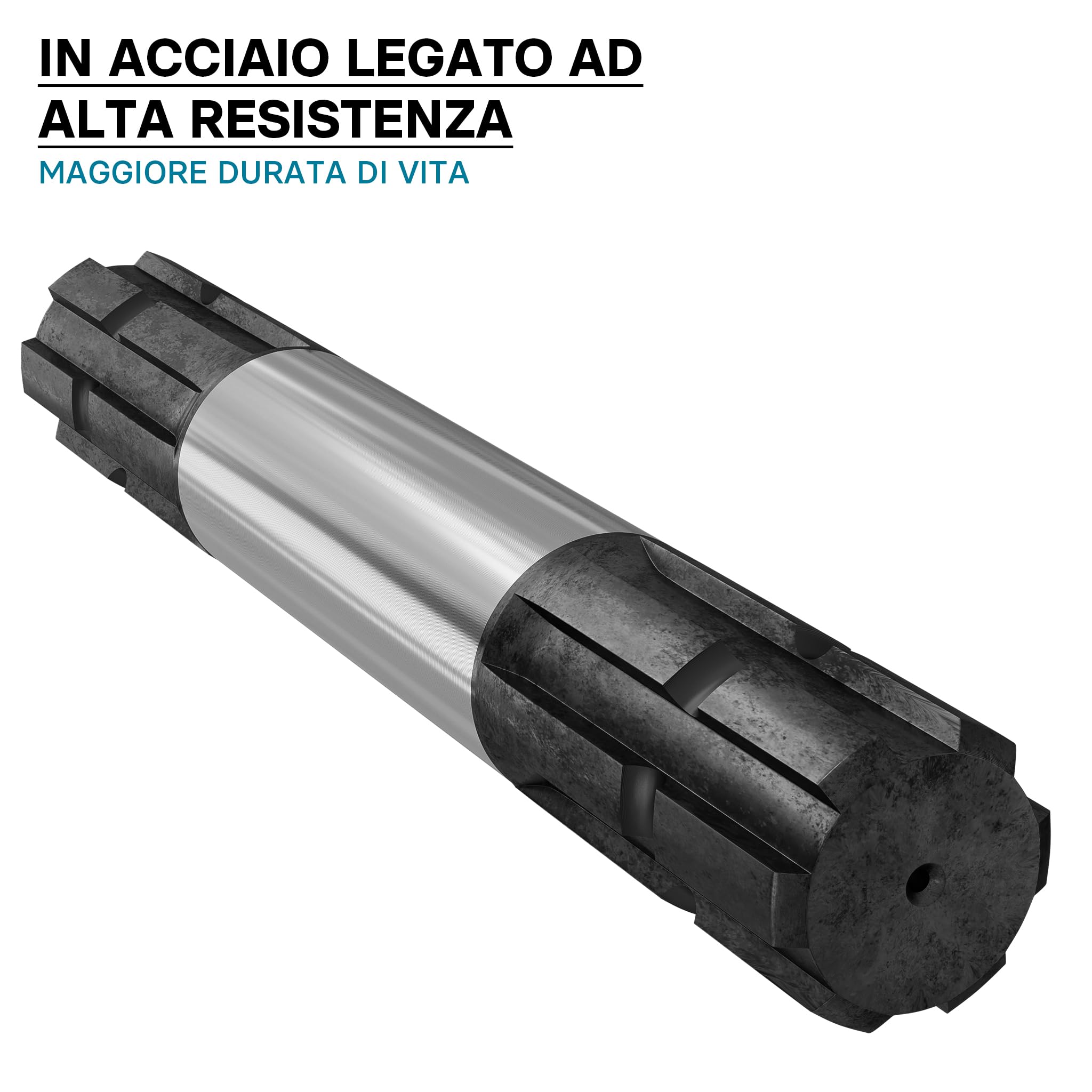 Wiltec C2 Albero Scanalato 300 mm 1 3/4" 6 Denti per Cardano