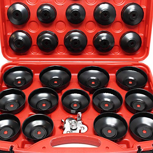 Wiltec Set Chiavi a Tazza Filtro Olio 29 Pezzi