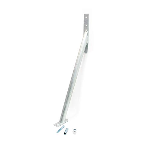 Wiltec Staffa Fissaggio Recinzione Acciaio Zincato 65 cm
