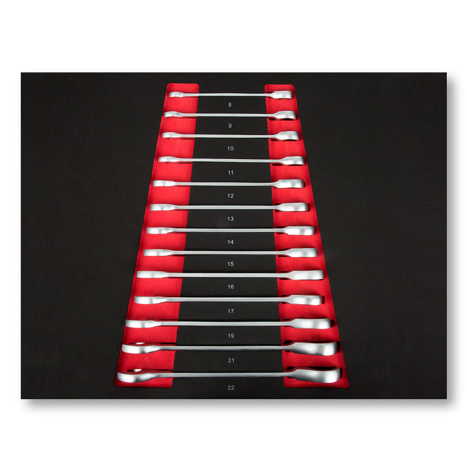 EBERTH Set Attrezzi 114 pezzi inserti schiuma rosso 3 cassetti