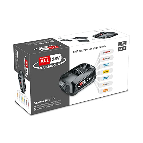 Bosch Starter Set Batteria 18V 2.5Ah + Caricabatteria AL 18V-20