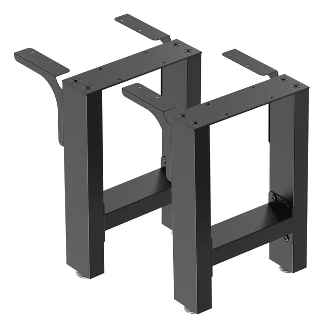 Wiltec Base Panca Nera 30x43 cm Set 2 Pezzi Acciaio