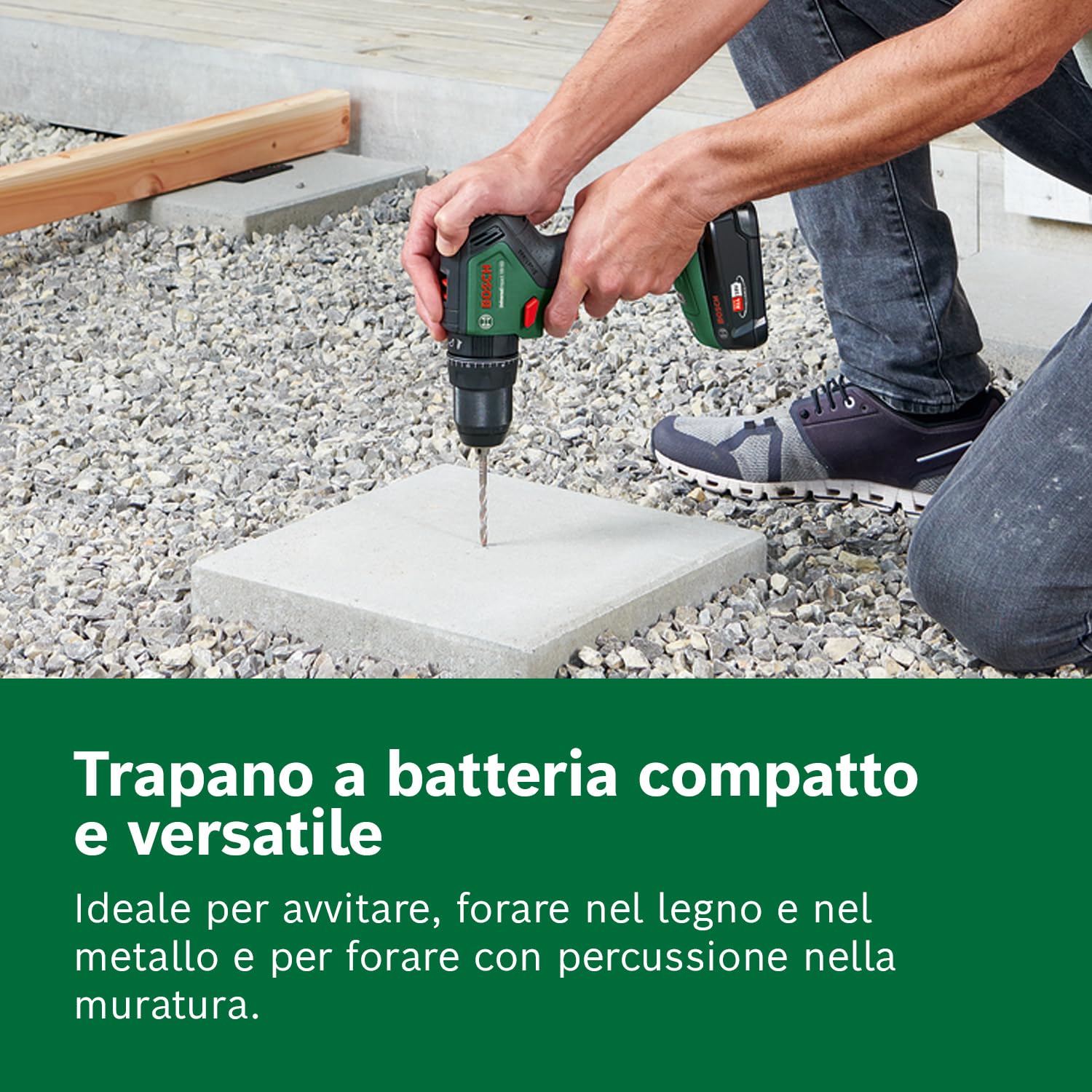 Bosch UniversalImpact 18V-60 Trapano Batteria 2,0Ah Valigetta