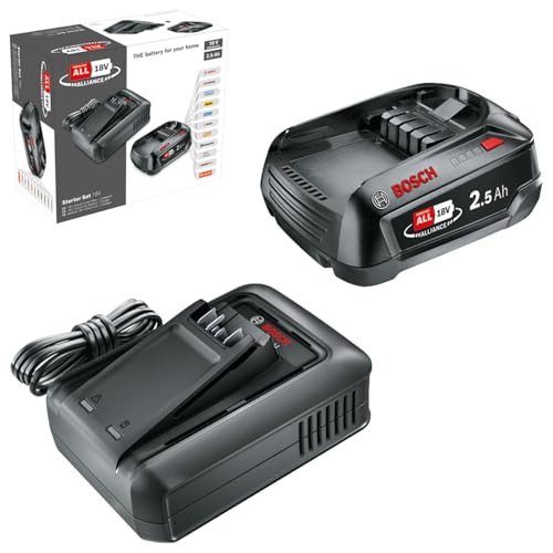 Bosch Starter Set 18V Batteria 2,5Ah + Caricabatteria