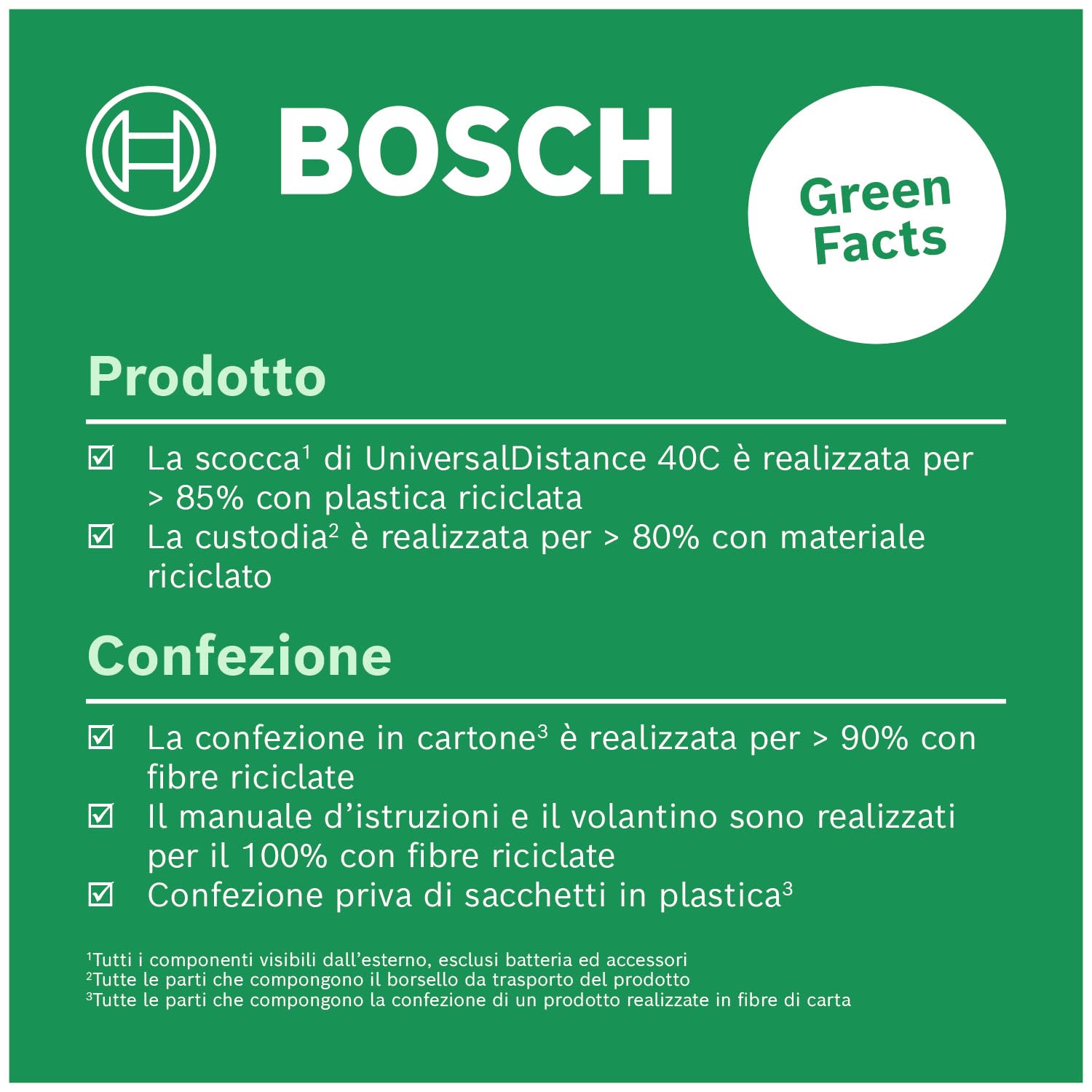 Bosch UniversalDistance 40C Misuratore Laser 40 m App