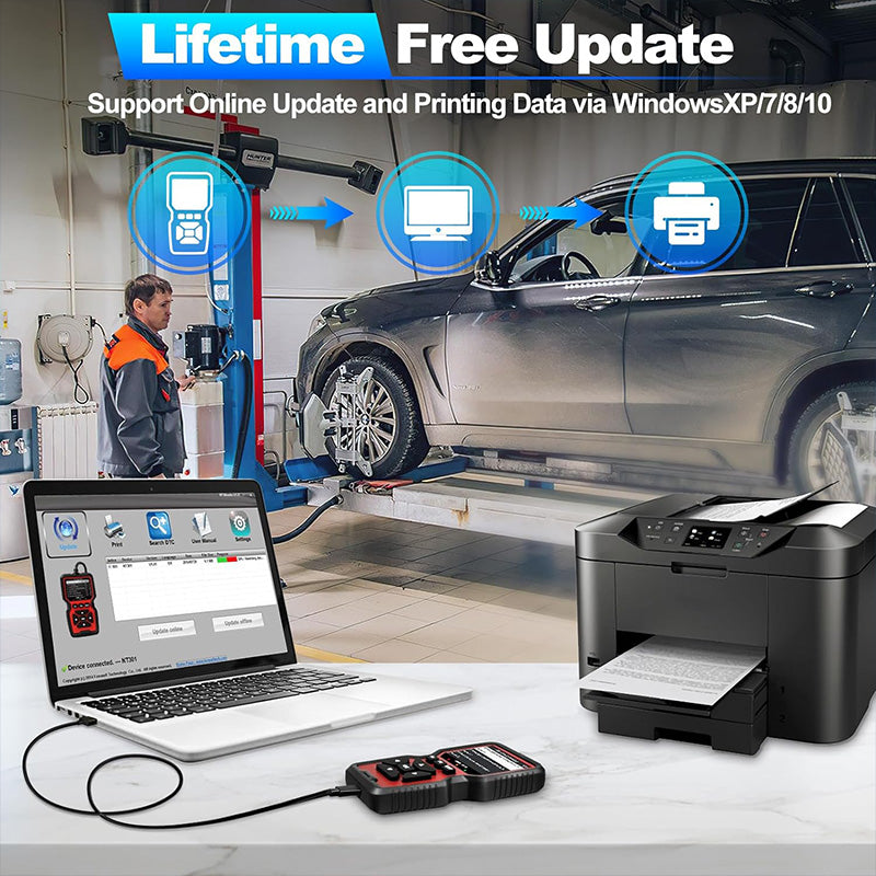 Tilswall Scanner OBD2 Diagnostico Auto con Libreria 35901 DTC