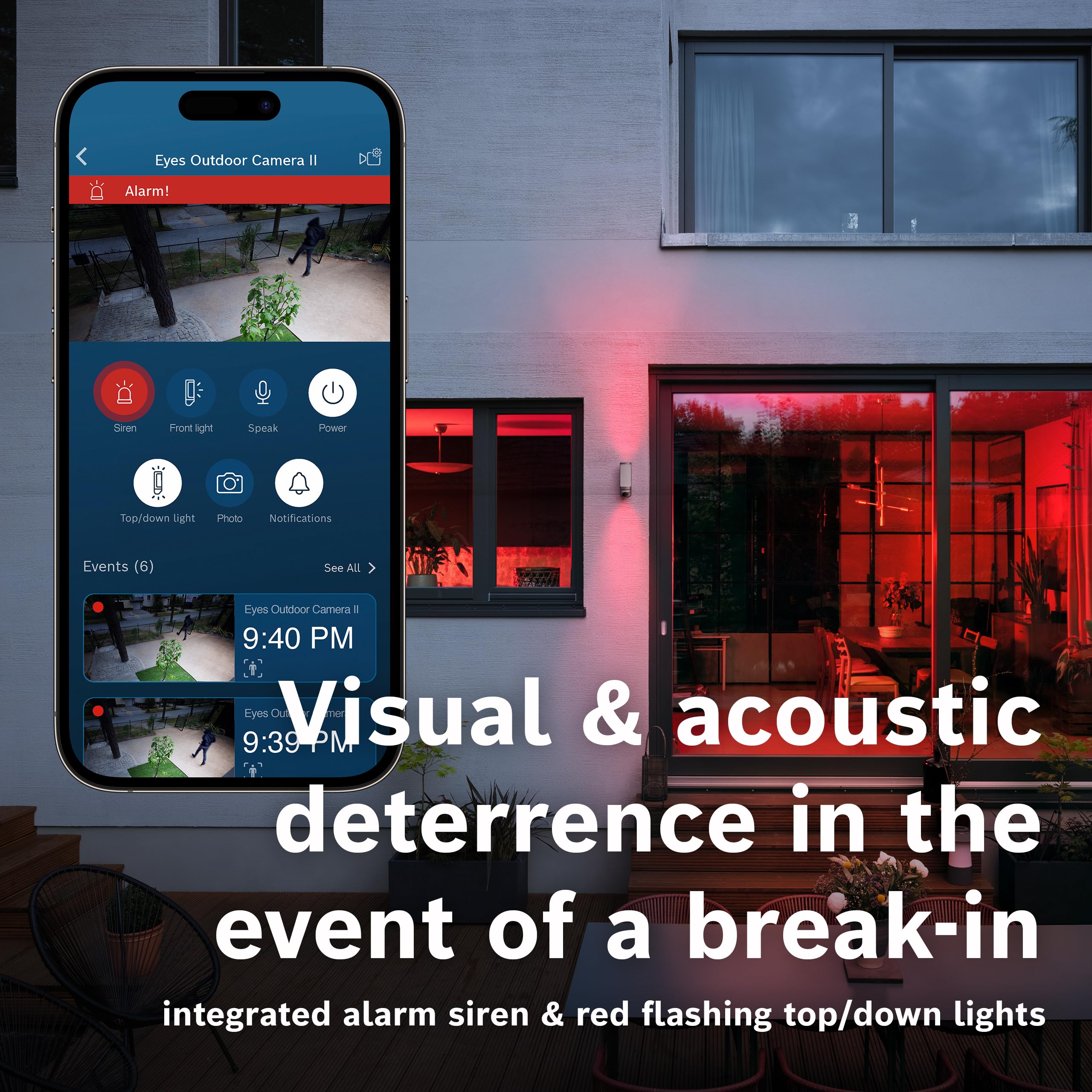 Bosch Smart Home Videocamera per Esterni II argento Full-HD 1080p