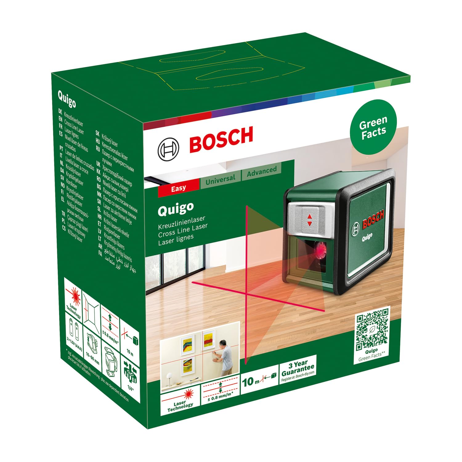 Bosch Quigo livella laser a croce con MM2
