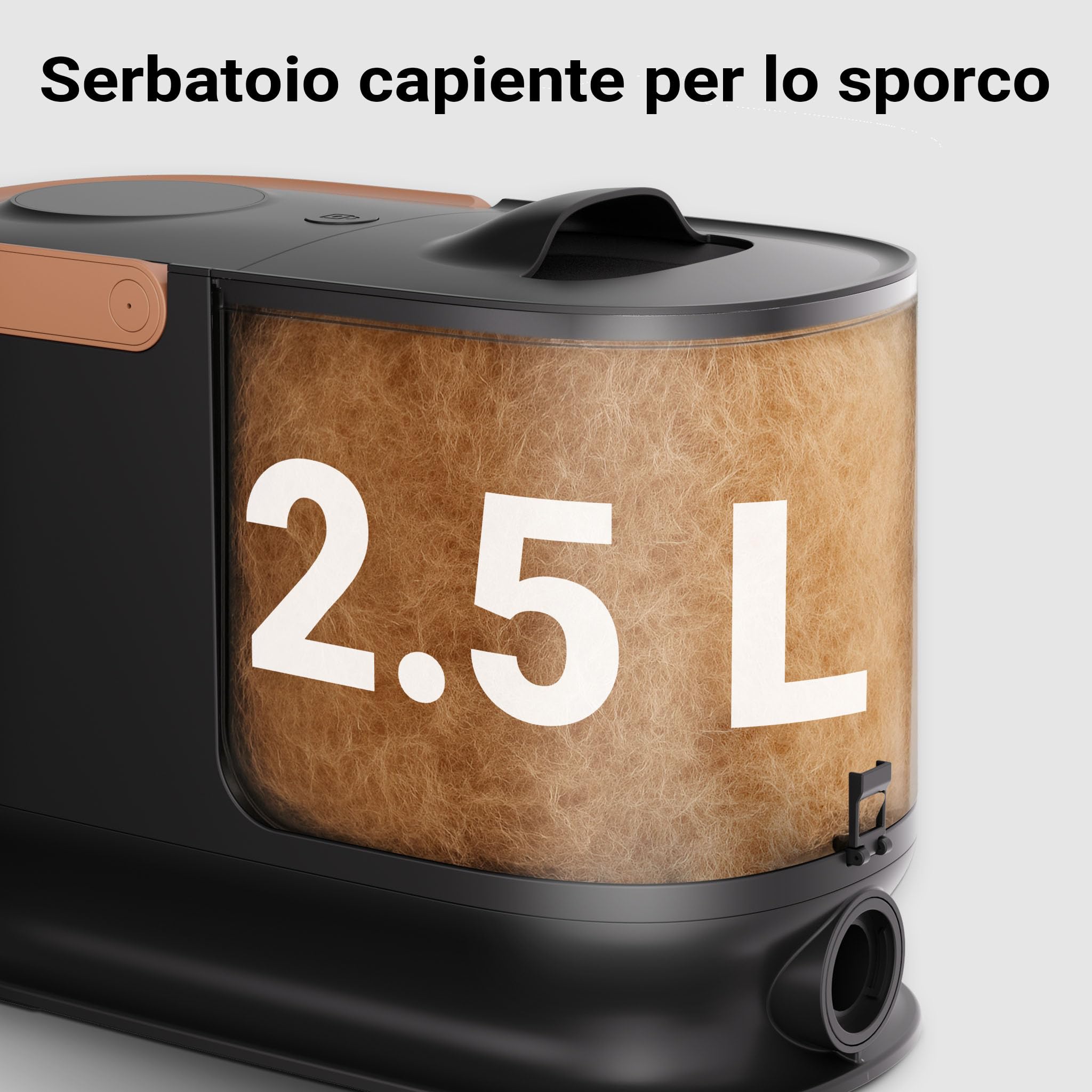 Fudajo 6 in 1 Kit Toelettatura Aspirazione Nero 2,5 L