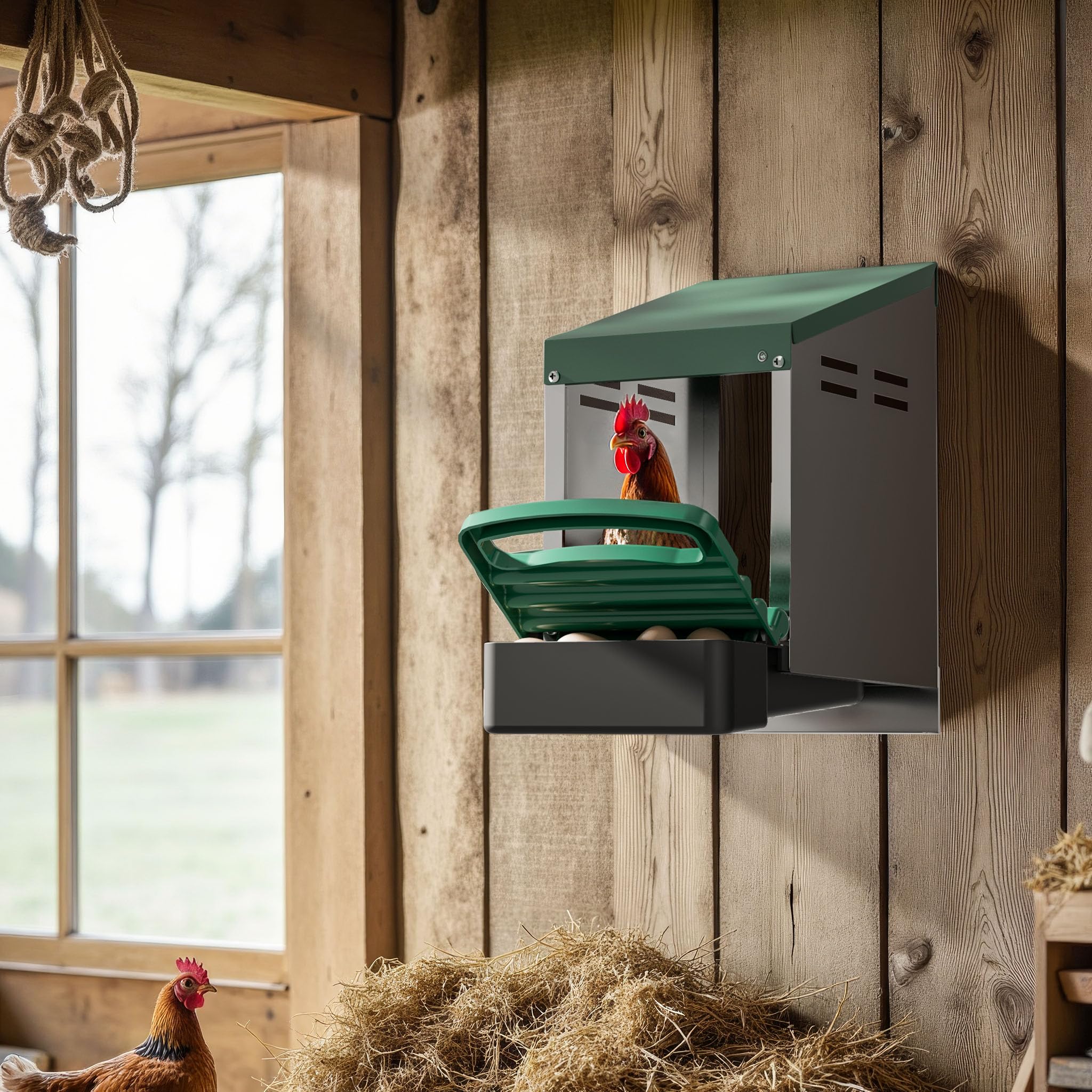 Fudajo Nido Galline Ovaiole 27x52x48 cm con Vassoio
