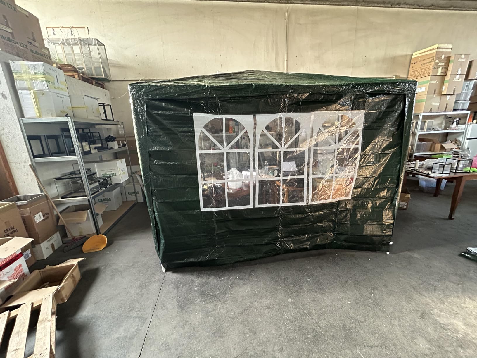 Wiltec Gazebo Blu 3x3m con Pareti Laterali Protezione UV50+