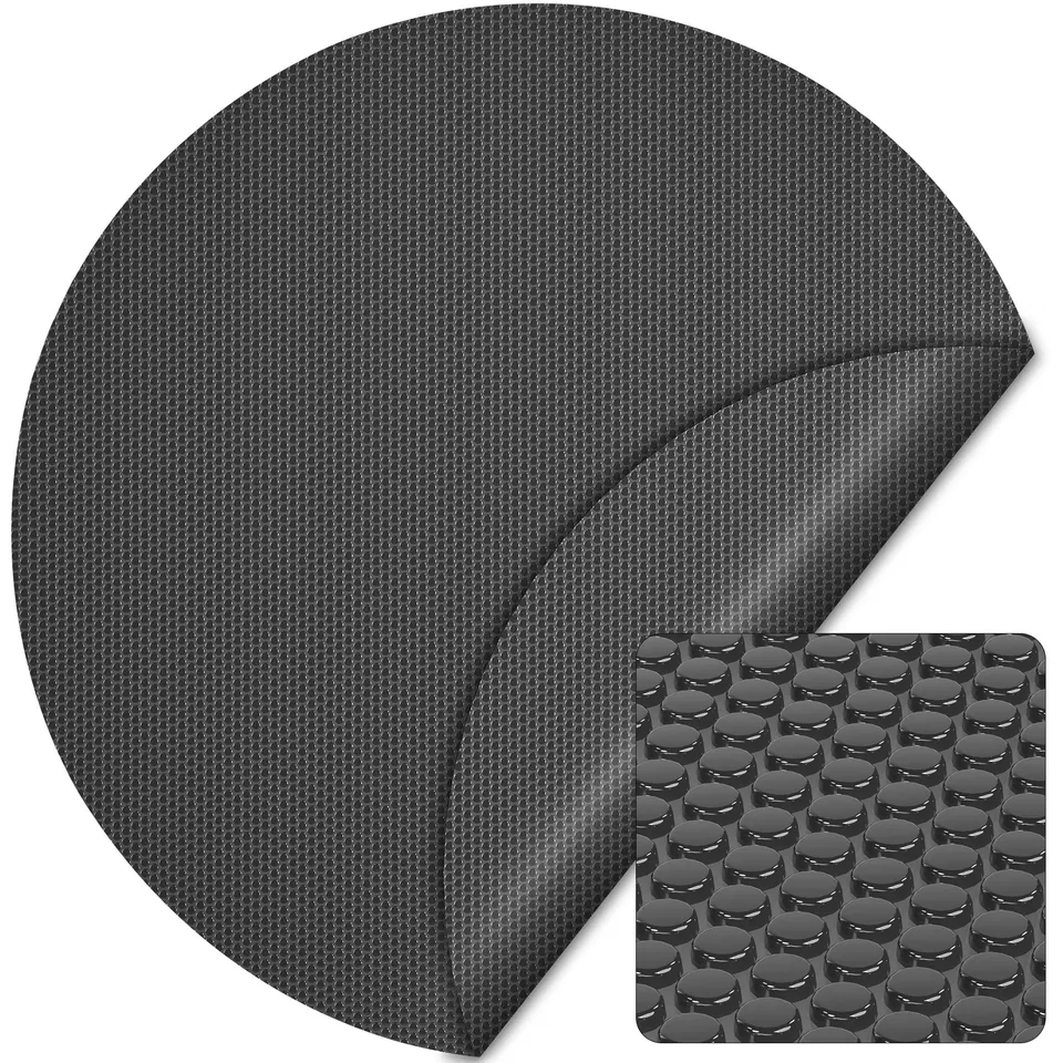 Wiltec Telo Piscina Rotonda 5 m Nero 140µ Isotermico
