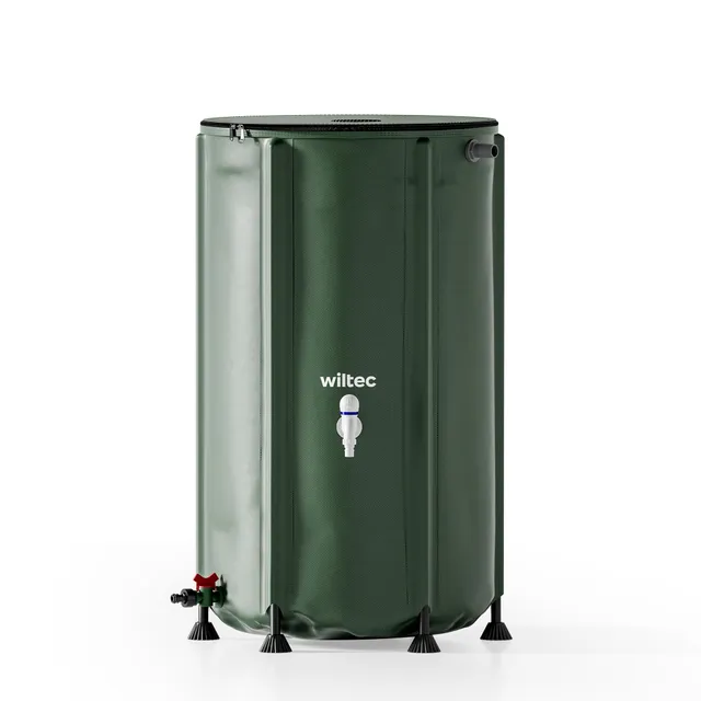 Wiltec Serbatoio acqua piovana pieghevole 250L PVC