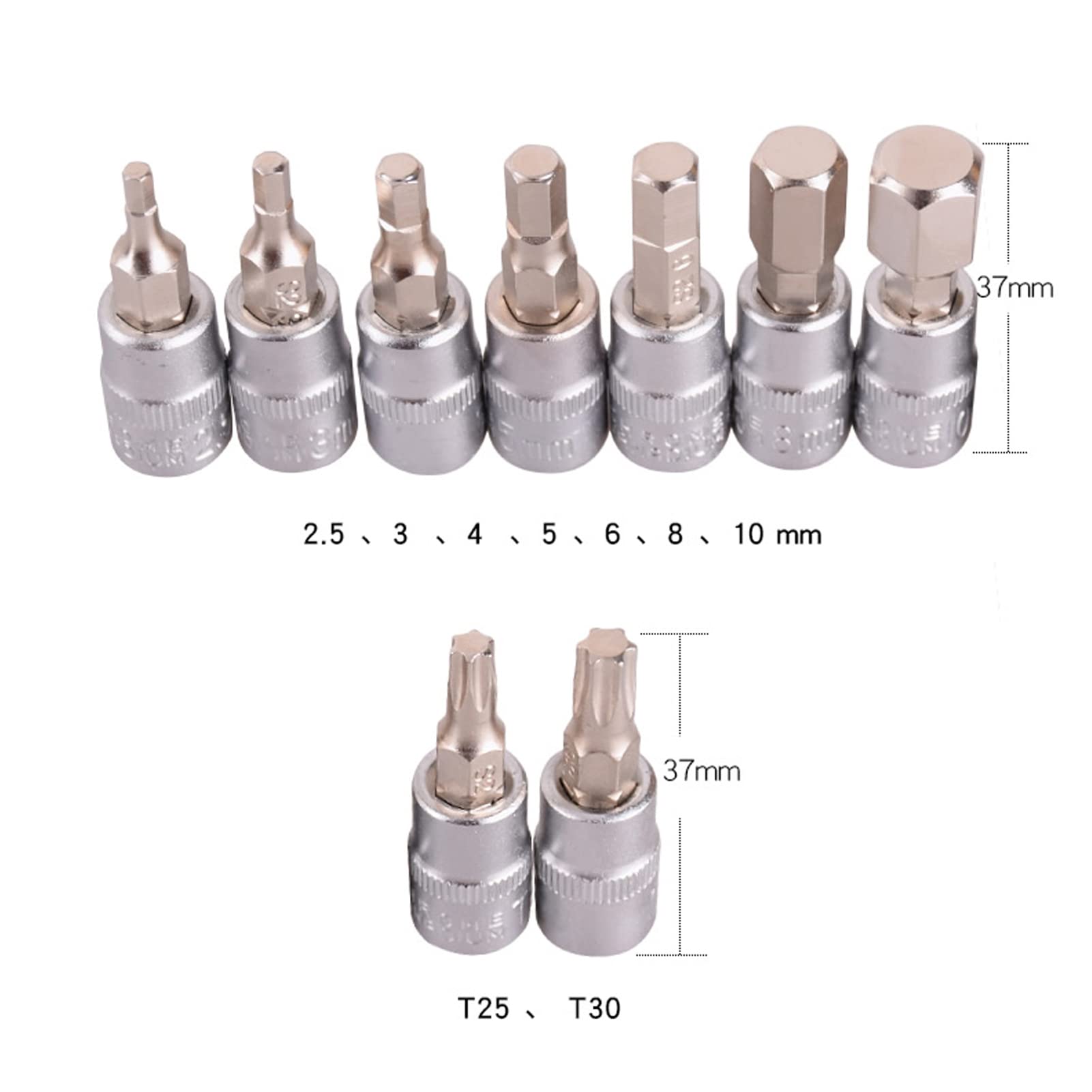 Weytoll Chiave Dinamometrica 1/4" 1-25Nm Set 9 Bit Bici