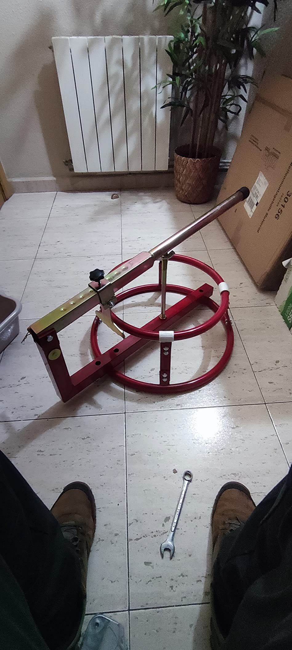 Wiltec smontagomme moto 17-21 pollici manuale acciaio