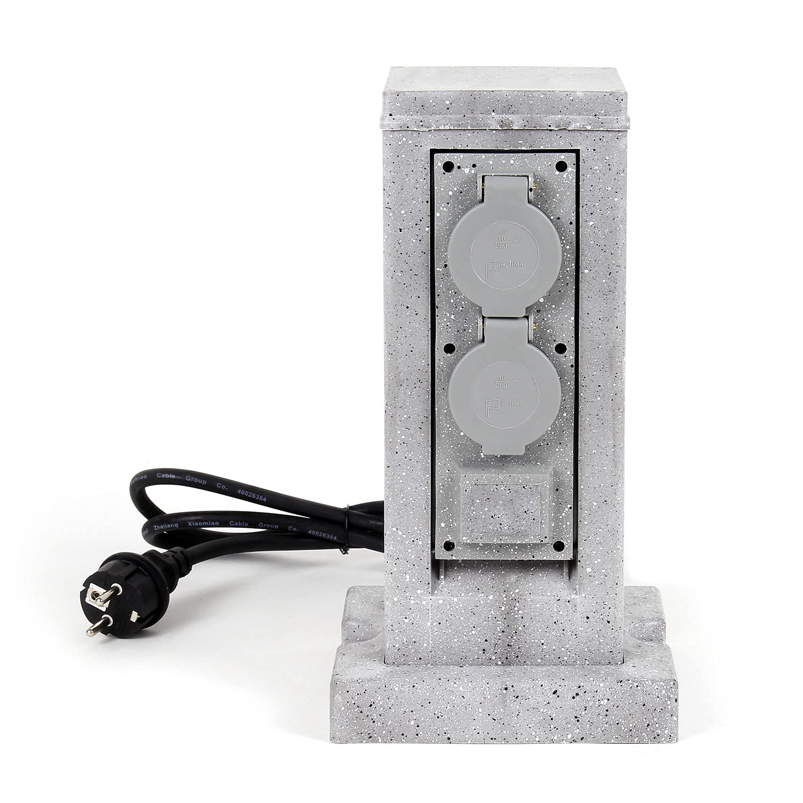 Wiltec colonna multipresa da esterno 4 prese IP44 con picchetto