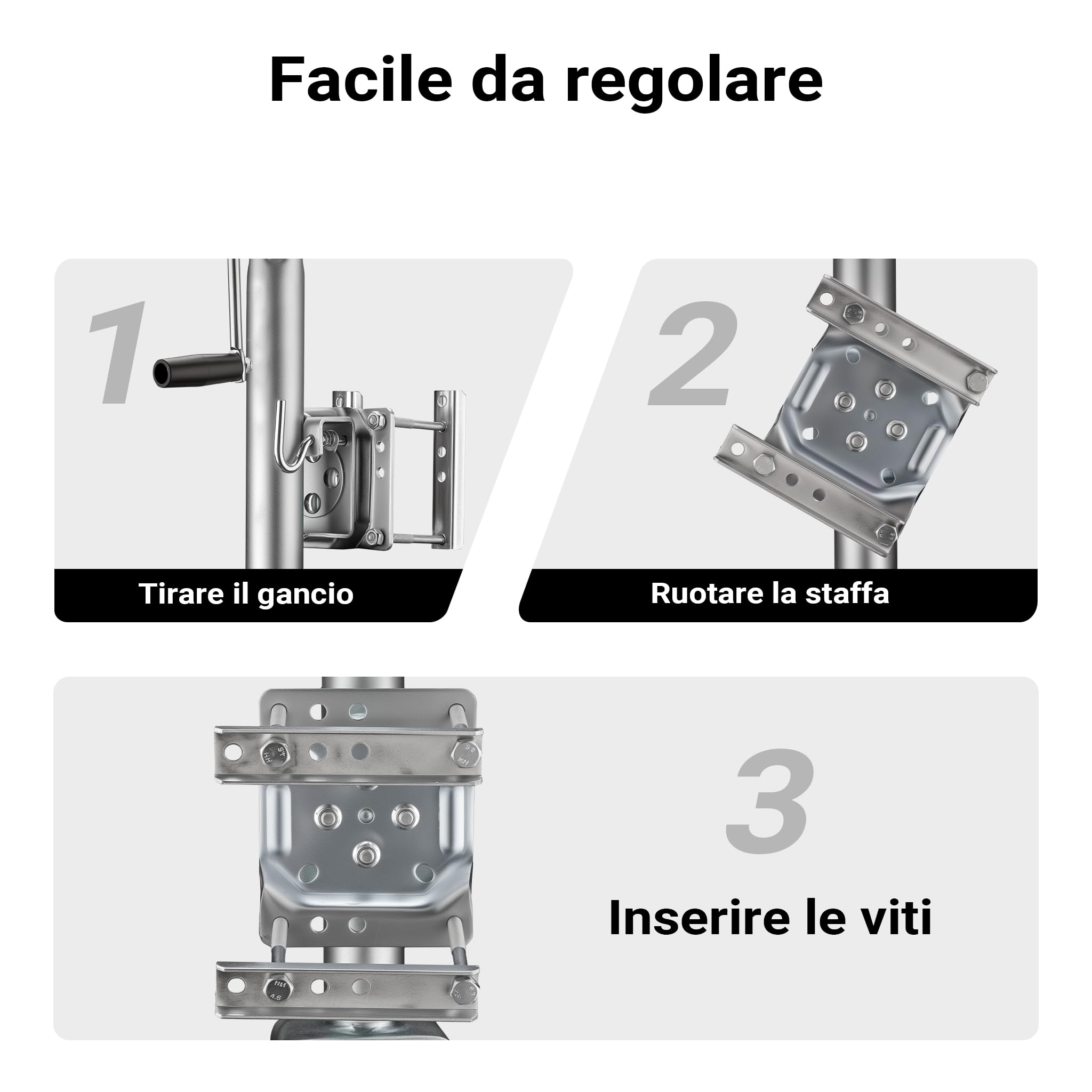 Wiltec Servotimone Ruota Doppia 680kg 27cm