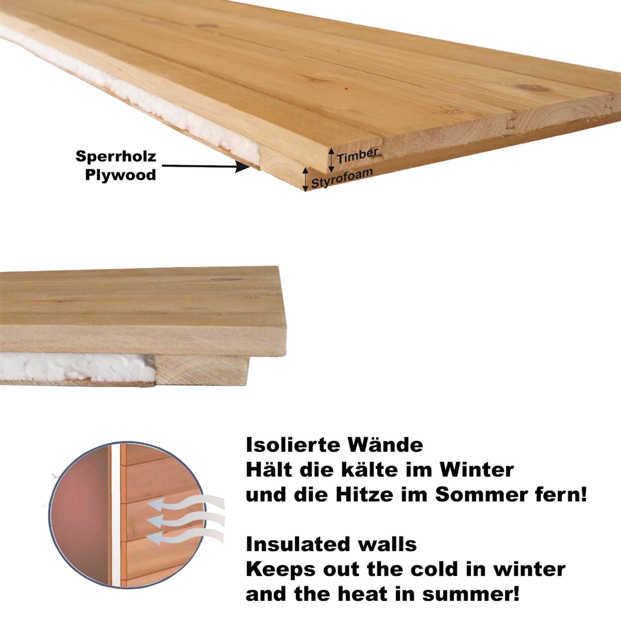 Wiltec Casetta 99x52x42 cm Cuccia Gatto Esterno Isolata