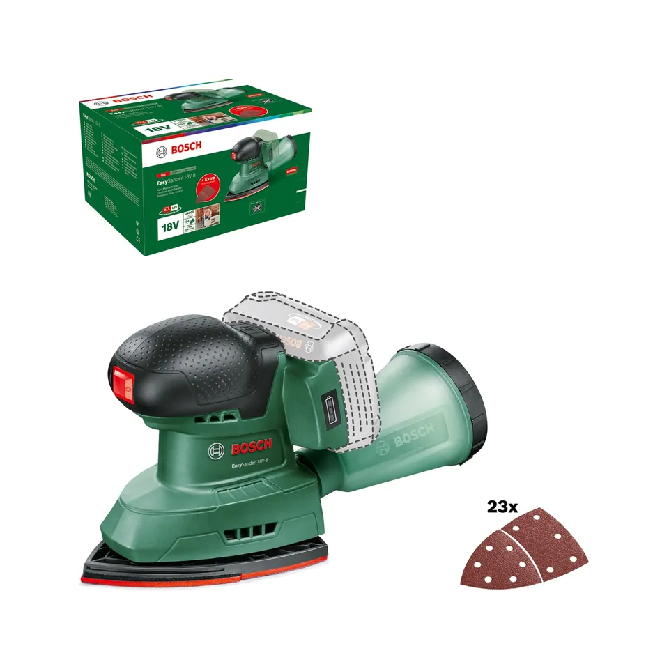 Bosch EasySander 18V-8 levigatrice Premium Set 23 fogli