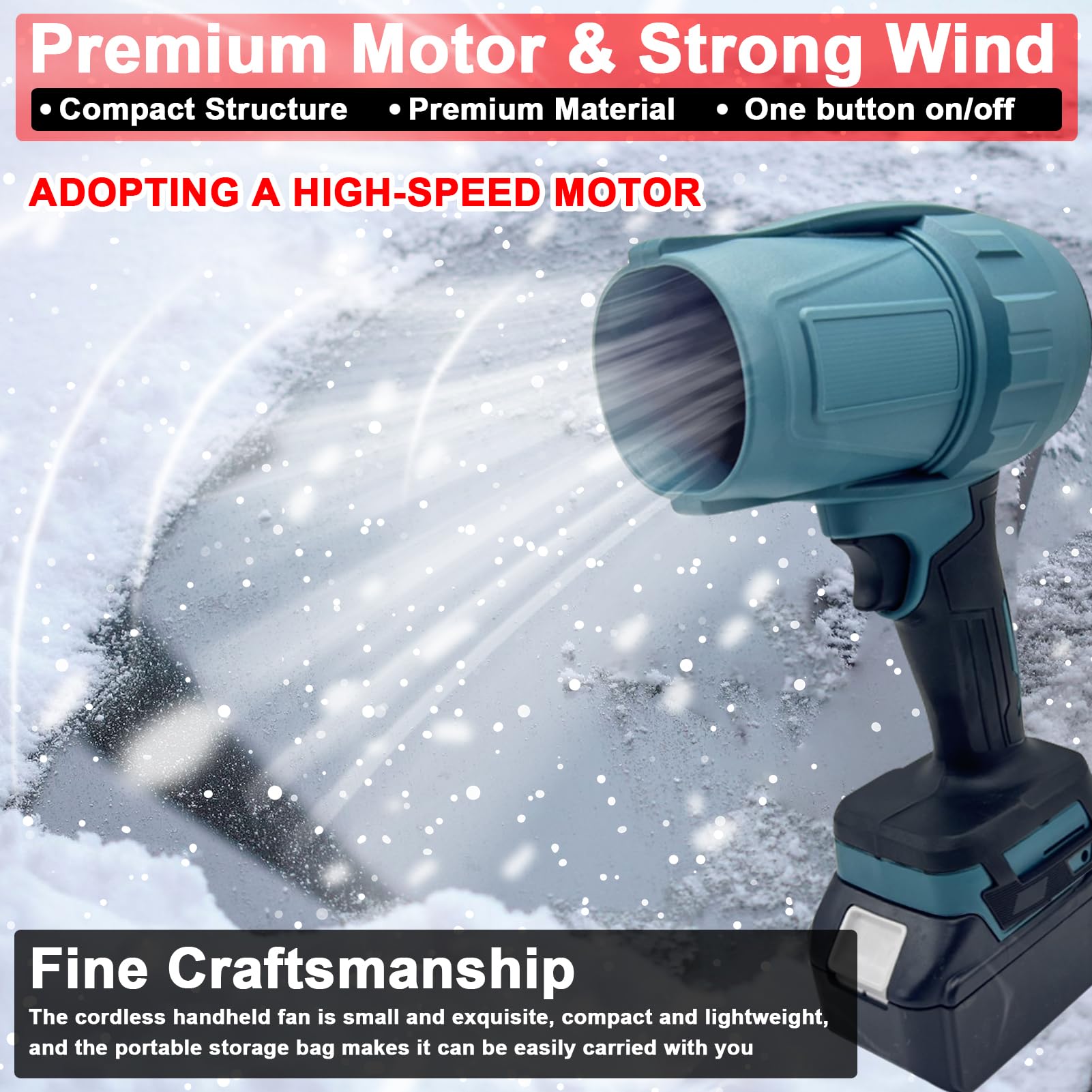 Weytoll soffiatore a batteria brushless compatibile Makita